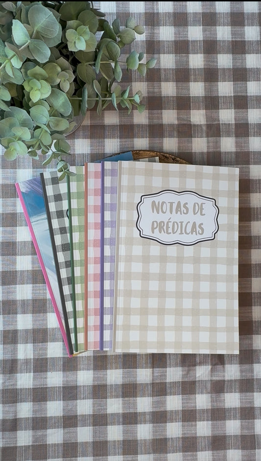 Sermon Journal - Gingham (SPANISH)