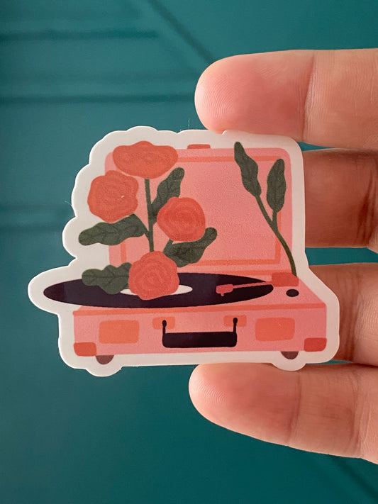 Blooming Record Player
