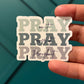 Pray Sticker
